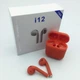 Беспроводные Bluetooth наушники HBQ TWS i12 Red - изображение 3