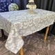 Скатерть водоотталкивающая, TRUE-STORE, Вензель, серый, прямоугольные 100см х 170см (СВ-ВС-100х170) - изображение 4