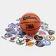Мини-щит баскетбольный Wilson NBA Forge Team Mini Hoop 45,7х27,9 см с кольцом и сеткой (WTBA3001FRGNB) - изображение 5