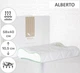 Подушка ортопедическая MirSon №7121 Elite Green nature Alberto Memory 58х40х10.5 см (2200003400465) - изображение 1