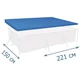 Тент покрытие для каркасного бассейна Bestway Pool Covers Тарпаулин Синий 221х150 см (IP-167105) - изображение 4