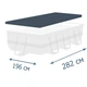 Тент-чехол для каркасного бассейна Bestway Pool Covers ПВХ Синий 282х196х84 см (IP-170532) - изображение 4