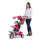 Велосипед трехколесный Smoby Baby Balade Розовый металлический с EVA колесами и багажной корзиной - изображение 2
