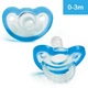 Пустушка силіконова RazBaby JollyPop Blue 0-3M 2шт - зображення 1