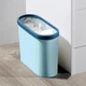 Мусорное ведро MVM BIN-08 10L BLUE (10 л) Голубое - изображение 2