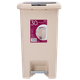 Ведро для мусора 30 л с крышкой и педалью пластиковое MVM BIN-01 30L BEIGE - изображение 6
