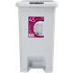 Ведро для мусора 45 л с крышкой и педалью пластиковое MVM BIN-01 45L GRAY - изображение 6