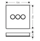 Перемикач потоків hansgrohe ShowerSelect Glass для душа 15736400, білий/хром - зображення 4