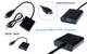 HDMI - VGA з Аудіо висновком Перехідник HDMI VGA конвертор адаптер ХДМІ в ВГА перетворювач з аудіо виходом ( HDMI to VGA + audio ) - зображення 2