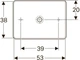 Раковина GEBERIT VariForm 55 500.779.01.2 біла - зображення 2