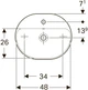 Раковина GEBERIT VariForm 50 500.775.01.2 белая - изображение 2