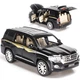 Машинка коллекционная игрушечная ТК Union Group Toyota Land Cruiser металлическая с подсветкой фар 1:24 Черный (9204895) - изображение 1