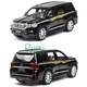 Машинка коллекционная игрушечная ТК Union Group Toyota Land Cruiser металлическая с подсветкой фар 1:24 Черный (9204895) - изображение 2