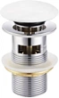 Донный клапан для раковины VOLLE 9000.104407 click-clack 1 1/4" c переливом белый глянцевый - изображение 1