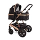 Детская коляска-трансформер 2в1 Lorelli Lora Luxe Black - изображение 1