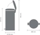 Бак для мусора 30 л Brabantia 114540 Pedal Bin - изображение 2