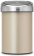 Бак для сміття 3 л Brabantia 304668 Touch Bin Шампань - зображення 1