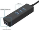Адаптер Dynamode USB 3.0 - RJ45 Gigabit Lan с 3-х портовым хабом USB 3.0 (USB3.0-Type-A-RJ45-HUB3) - изображение 4