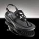 Босоножки со стразами Swarovski WALKMAXX 38 размер чёрные - изображение 2