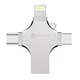 Флеш память Coteetci 4-in-1 iUSB 128Gb (CS5129-128G) - изображение 1