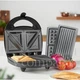 Мультимейкер 4 В 1 KINGBERG KB-2047 MULTIGRILL 800W Бутербродниця , Гриль, Вафельниця, Горішниця з съемними формами - зображення 1