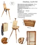 Етюдник №1, LeoArt, підлоговий, буковий, двосторонній, з палітрою - зображення 3