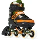 Ролики дитячі SFR Pixel розмір 33-37 Black/Green/Orange (rk7914) - зображення 1