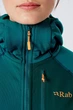 Флисовая кофта Rab Superflux Hoody wmns 8 Темно-бірюзовий - изображение 6