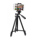 Штатив для фотоаппарата смартфона TRIPOD 3120A Black телескопический алюминиевый для телефона и камеры - изображение 1