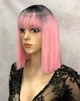Парик LILY Ombre Pink каре розовый омбре, с имитацией кожи, термостойкое волокно - изображение 2
