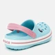 Детские кроксы-сабо для девочки Crocs Kids Jibbitz Crocband Clog K 204537-4S3 28-29 Голубые (887350984156/8873509841560) - изображение 4
