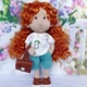 Интерьерная текстильная кукла ручной работы Белла Hand Made - изображение 1