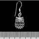 Серьга-крючок Сова (серебро, 925 проба) (00000006779) - изображение 1