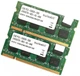 Пара оперативной памяти для ноутбука Swissbit DDR2 4Gb (2*2Gb) 667MHz 5300s 2R8 CL5 (SEN02G64C4BH2MT-30R) Б/У - изображение 1