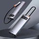 HUB адаптер USB BASEUS Type-C Metal Gleam Series 6-in-1 Multifunctional Docking Station 3USB, HDMI, Type-C, 100W PD, LAN переходник хаб (CAHUB-CW0G) - изображение 6