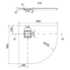 Душевой поддон Cersanit Tako 90x90 S601-120 - изображение 2