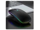 Беспроводная бесшумная мышь BauTech со светодиодной RGB подсветкой Bluetooth + 2.4 ГГц Черный (1009-788-00) - изображение 6