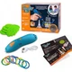 3D-ручка 3Doodler Start + трафареты + 16 метров биопластика (8 разных цветов) Blue - изображение 1