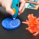 3D-ручка 3Doodler Start + трафареты + 16 метров биопластика (8 разных цветов) Blue - изображение 6