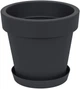 Горщик для квітів Prosperplast LOFLY Н-18.5 см антрацит (70711-433) - зображення 2