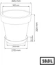 Горшок для цветов Prosperplast LOFLY Н-32 см терракотовый (70714-624) - изображение 4