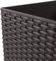 Горшок для цветов Prosperplast RATO с вставкой 2 в 1 Н-37.6 см коричневый (78962-440) - изображение 4