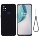 Силиконовый (TPU) чехол Deexe Silicone Case для OnePlus Nord N10 - Black - изображение 2