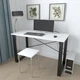 Письменный стол Ferrum-decor Драйв 750x1400x600 Черный металл ДСП Белый 16 мм (DRA043) - изображение 3
