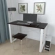 Письменный стол Ferrum-decor Драйв 750x1400x700 Белый металл ДСП Венге Магия 16 мм (DRA122VB) - изображение 2
