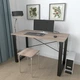 Письменный стол Ferrum-decor Драйв 750x1400x600 Черный металл ДСП Дуб Сонома Трюфель 16 мм (DRA047) - изображение 2