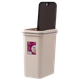 Відро для сміття з кришкоюMVM BIN-04 15L BEIGE (15 л) Бежеве - зображення 1