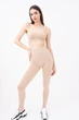 Бесшовные леггинсы женские из микрофибры Giulia LEGGINGS 02 L/XL Beige-naturale, Женские лосины бесшовные - изображение 3