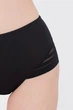 Жіночі труси сліпи з високою талією Giulia Allegra 2301/20 S Black, трусики з мікрофібри, з прозорими смужками - зображення 4