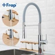 Смеситель для кухни гибкий гусак U гайка серый/хром Ø40 Frap 1/10 F4452-6 - изображение 5